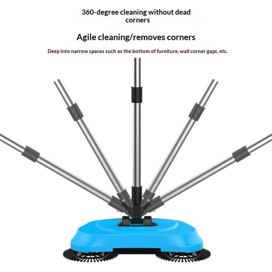 Hand-push Household Sweep-mop-vacuum Cleaner