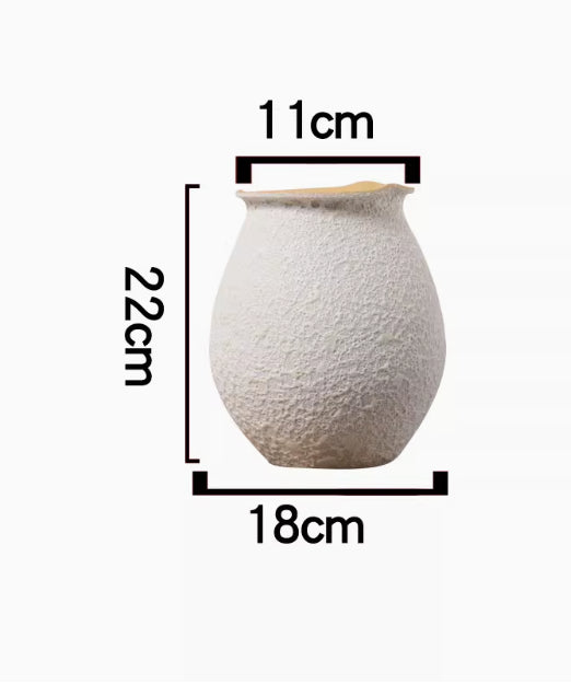 White Arrangement Ornaments Flower Vase