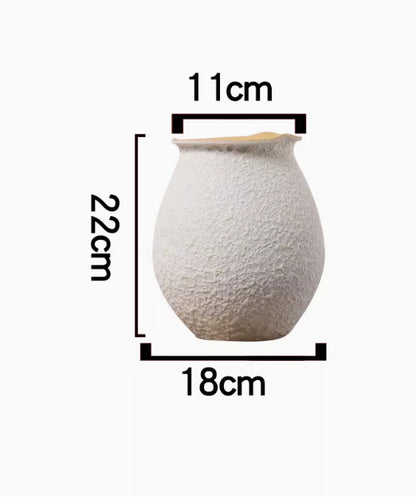 White Arrangement Ornaments Flower Vase