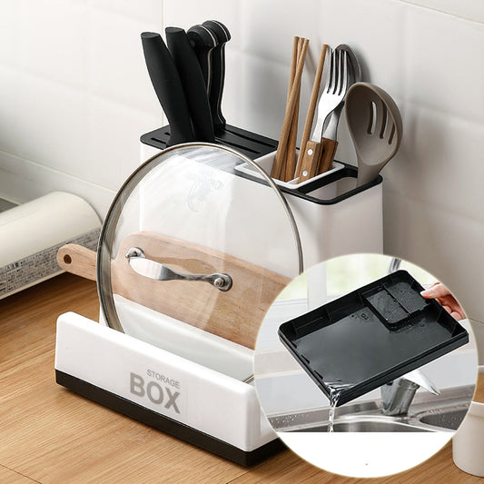 Plastic Kitchen Tableware Storage Holders Racks