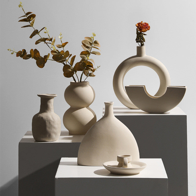 Modern Minimalist Ceramic Flower Vase