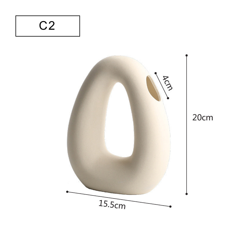 Modern Minimalist Ceramic Flower Vase