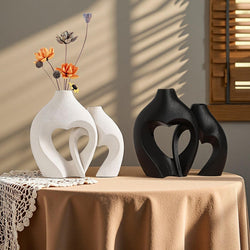 Elegant Fashionable Floral Design Flower Vase Set