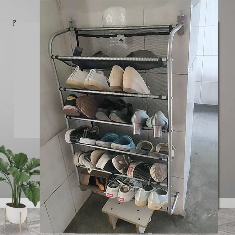 Dormitory storage shoe rack