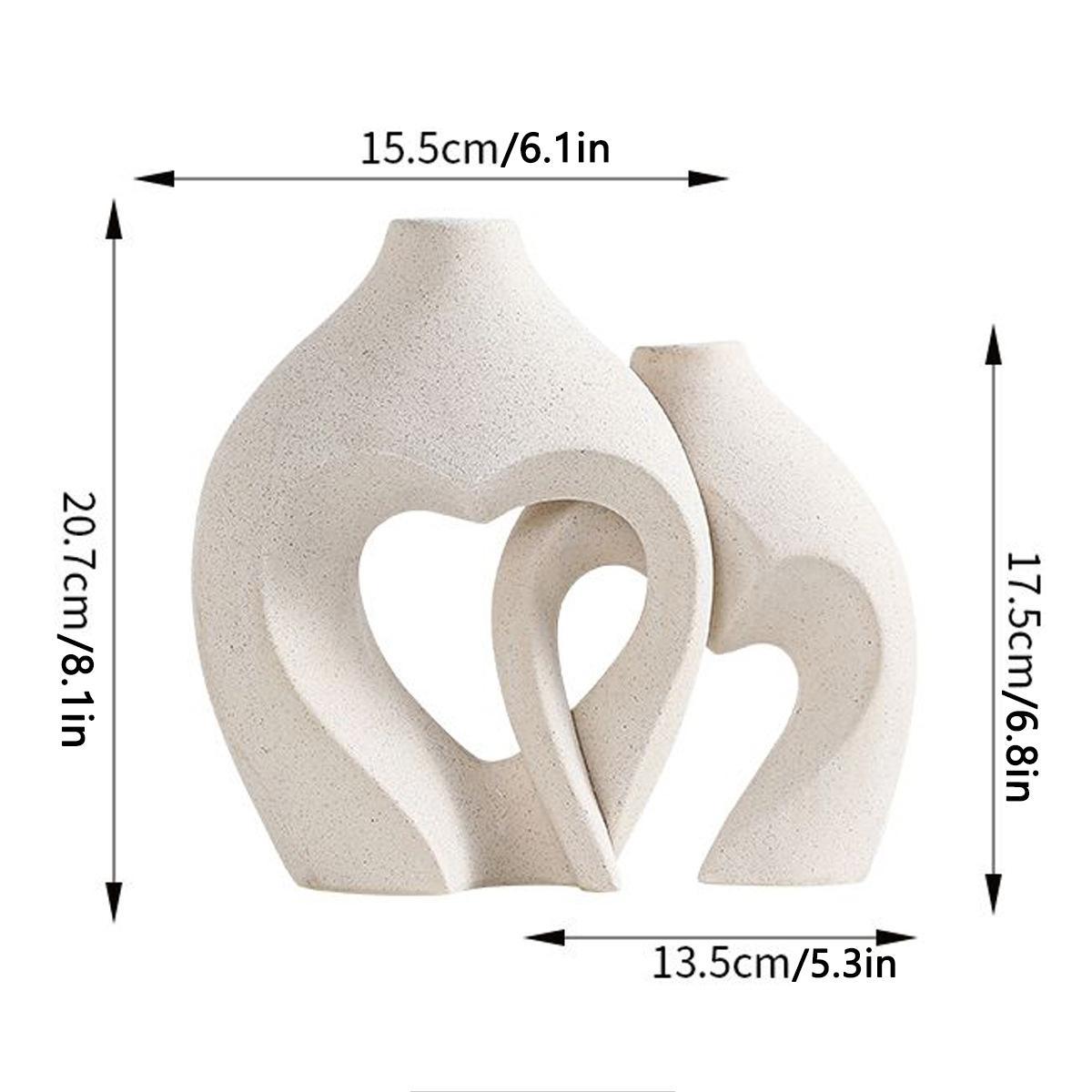 Elegant Fashionable Floral Design Flower Vase Set