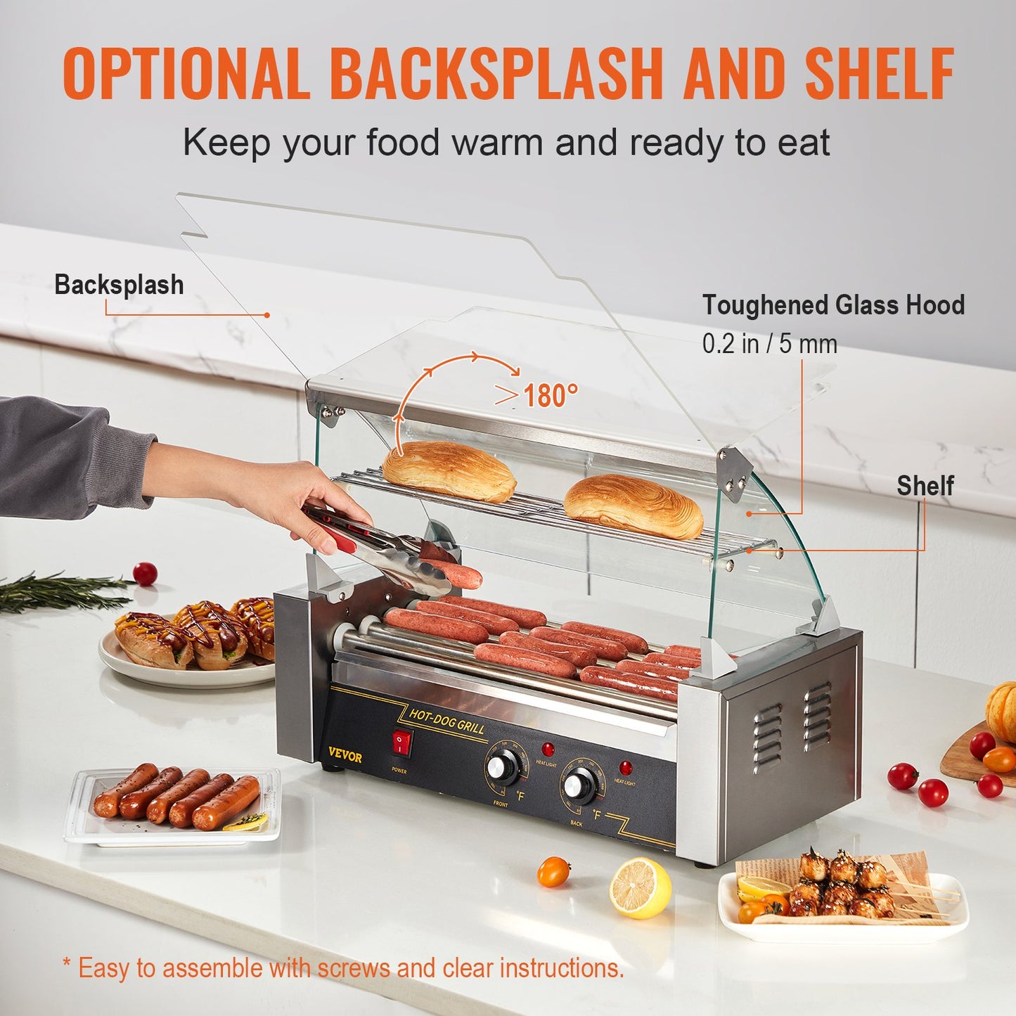 750W Stainless Sausage Grill Cooker