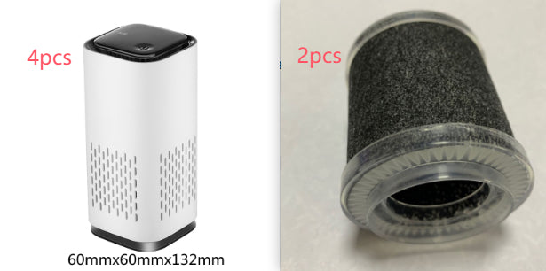 Spring New Arrival Mini Portable Car Air Purifiers With Usb Cable Charging Home Office HEPA Filter Car Air Purifier
