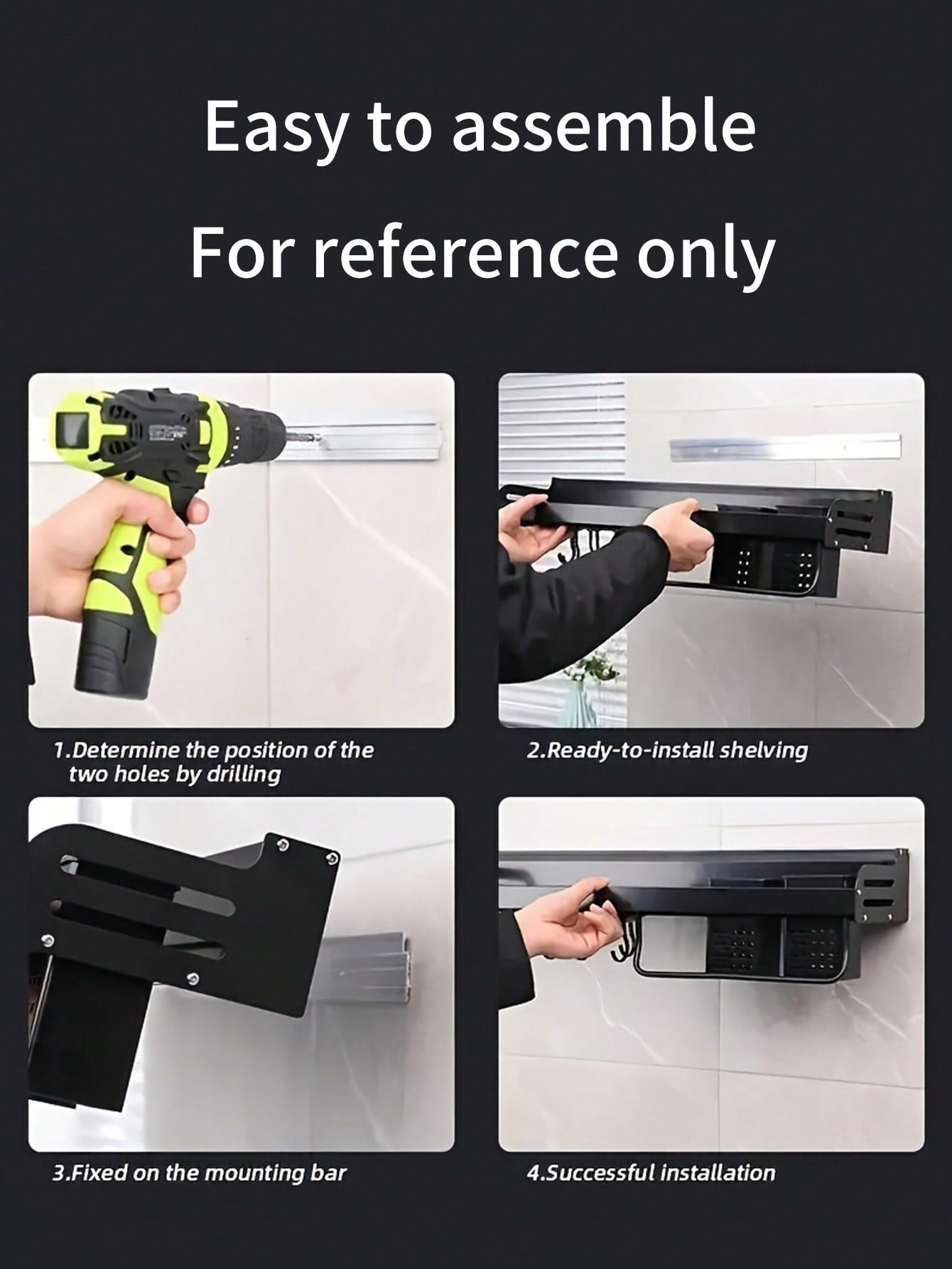 Wall-mounted Space-saving Kitchen Storage Rack