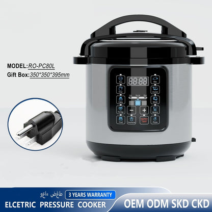 Smart 8L Non-stick Electric Pressure Cooker