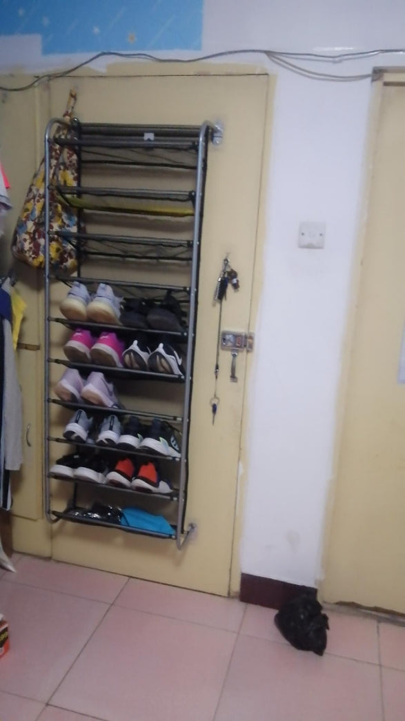 Dormitory storage shoe rack