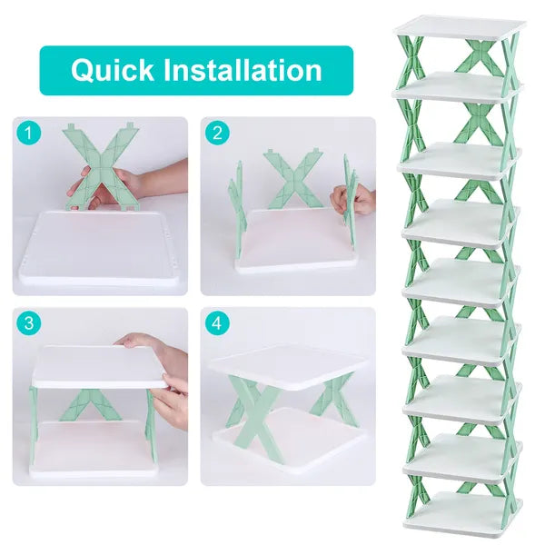 9Tier Space Saving Shoe Storage Shelf